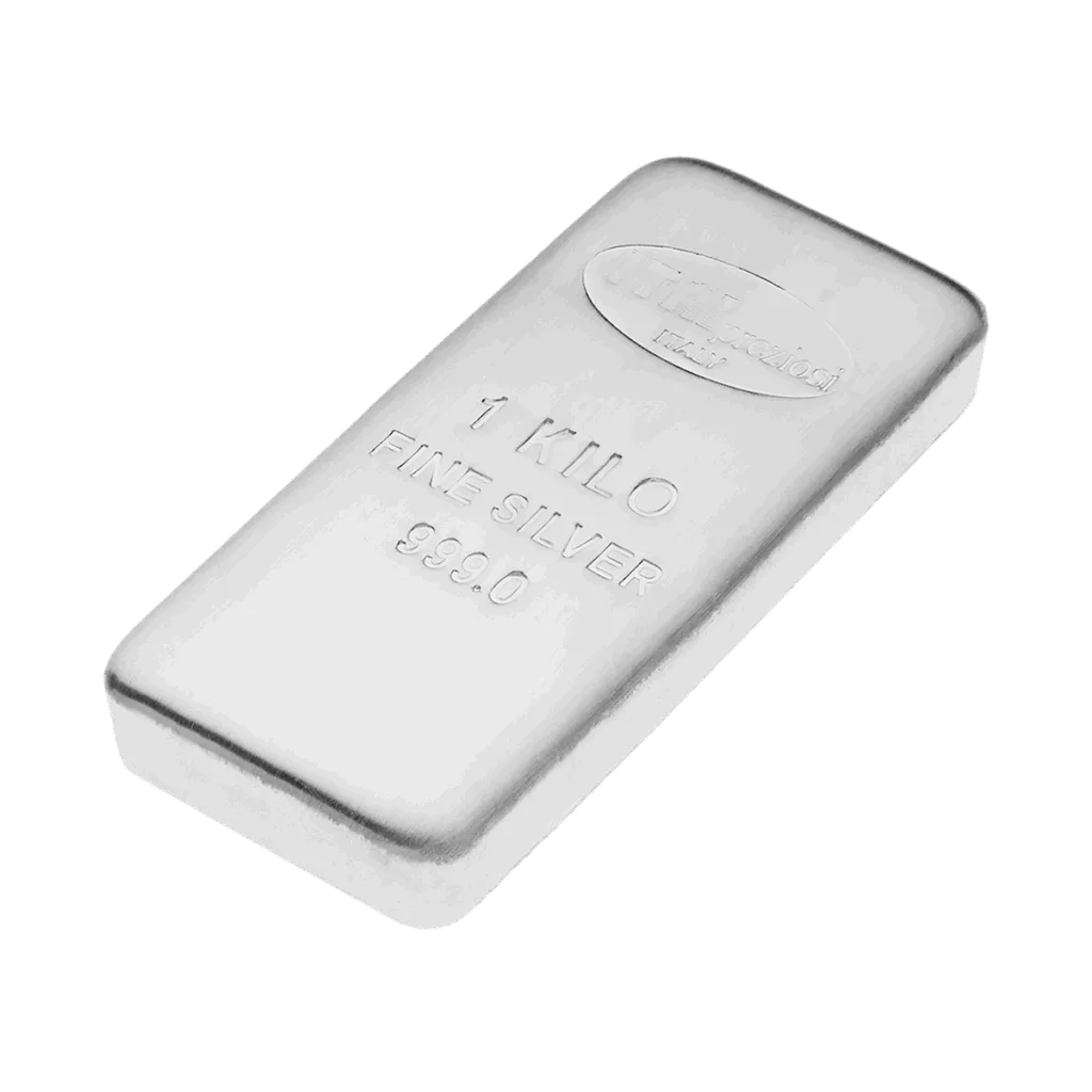 Lingotto Argento Puro 999.0 – 1kg Certificato