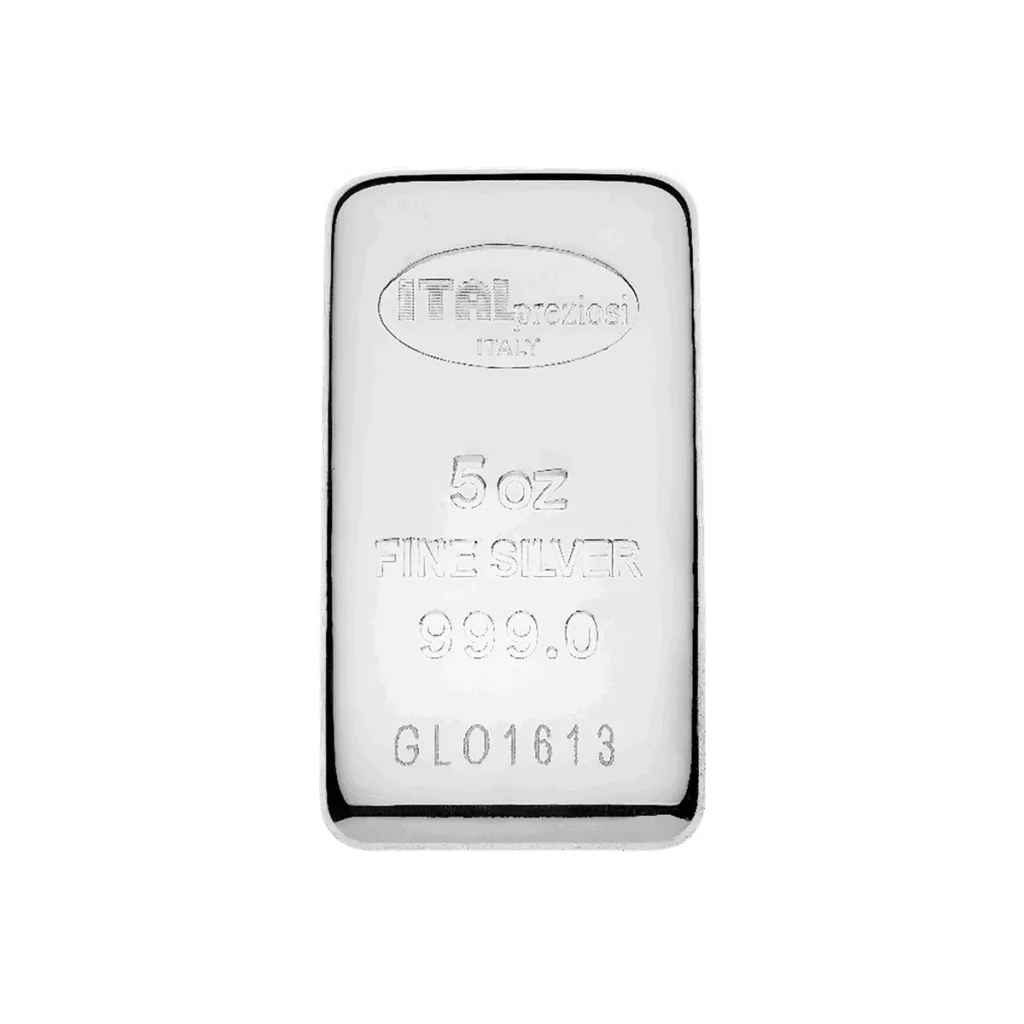 Lingotto Argento Puro 999.0 – 5oz Certificato