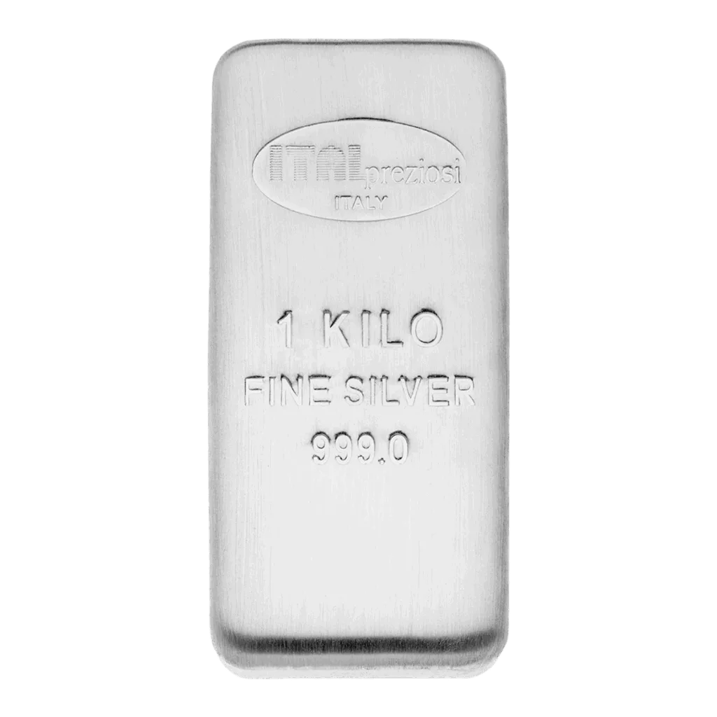 Lingotto Argento Puro 999.0 – 1kg Certificato